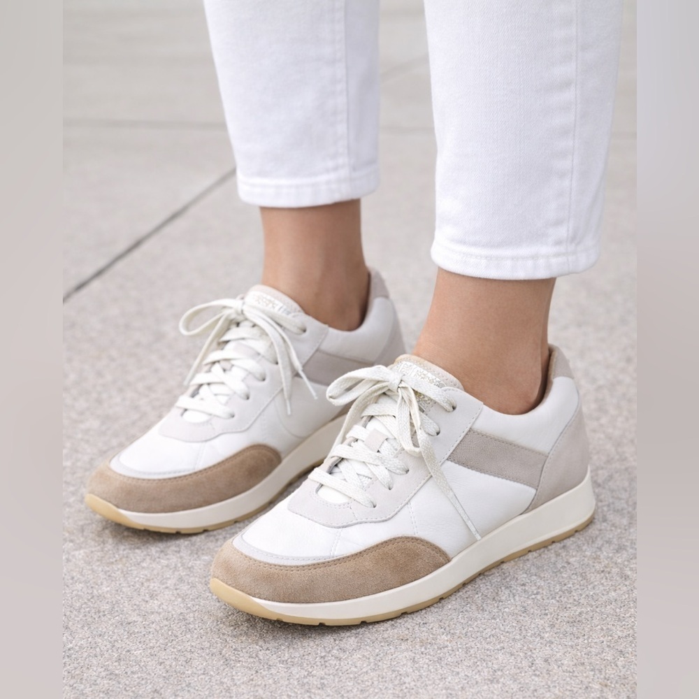 Munro Piper Sneakers Women’s 6WW Extra Wide White Leather Comfort walking Shoes - Picture 14 of 14